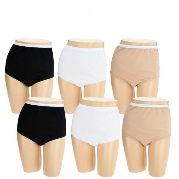 Breezies Other - Breezies Set of 6 Cotton Brief Panties w/UltimAir